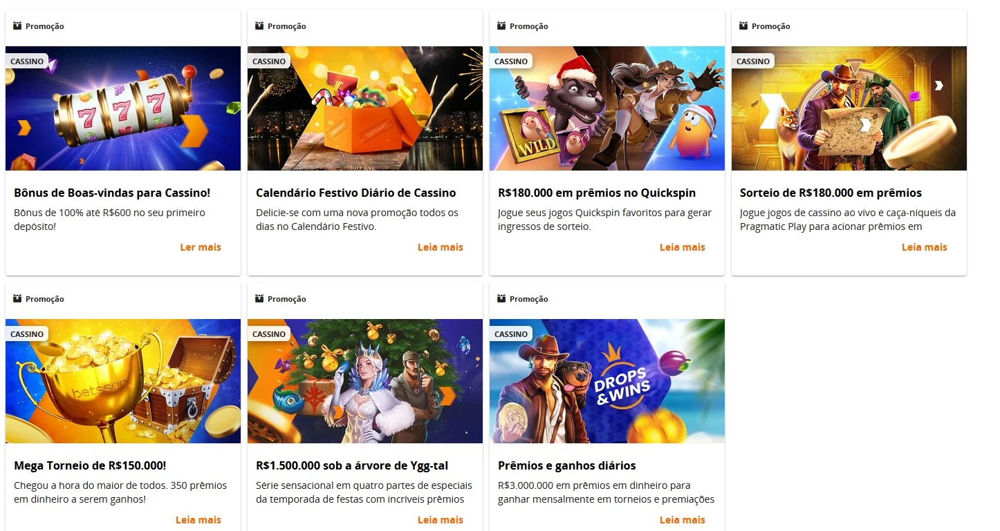 Análise da Betsson: Recompensas | World Casino Expert Brasil