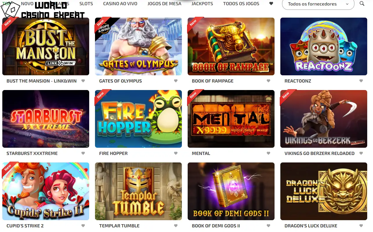 Software e variedade de jogos | World Casino Expert
