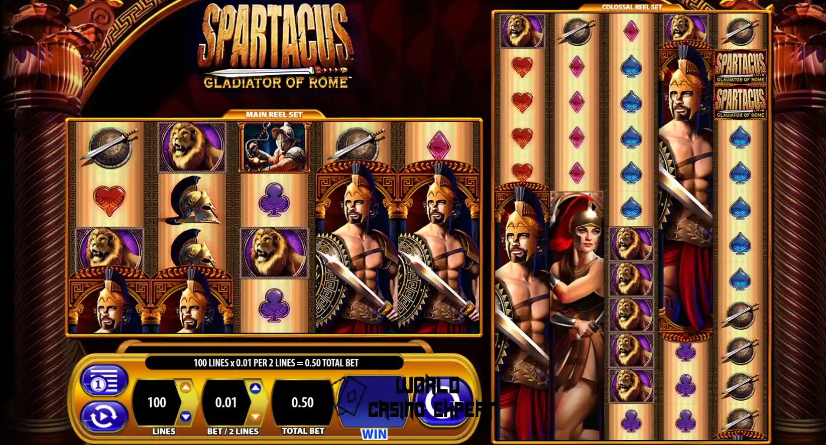 Símbolos do Spartacus | World Casino Expert Brasil