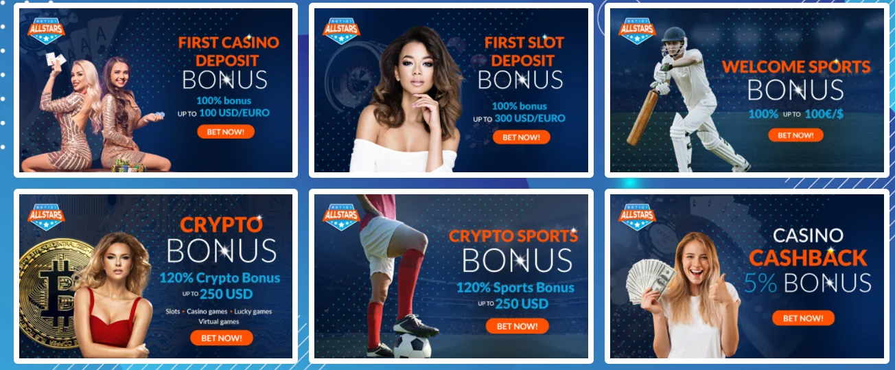 Promoções do Casino Allstars Bet101 | World Casuno Expert Brasil