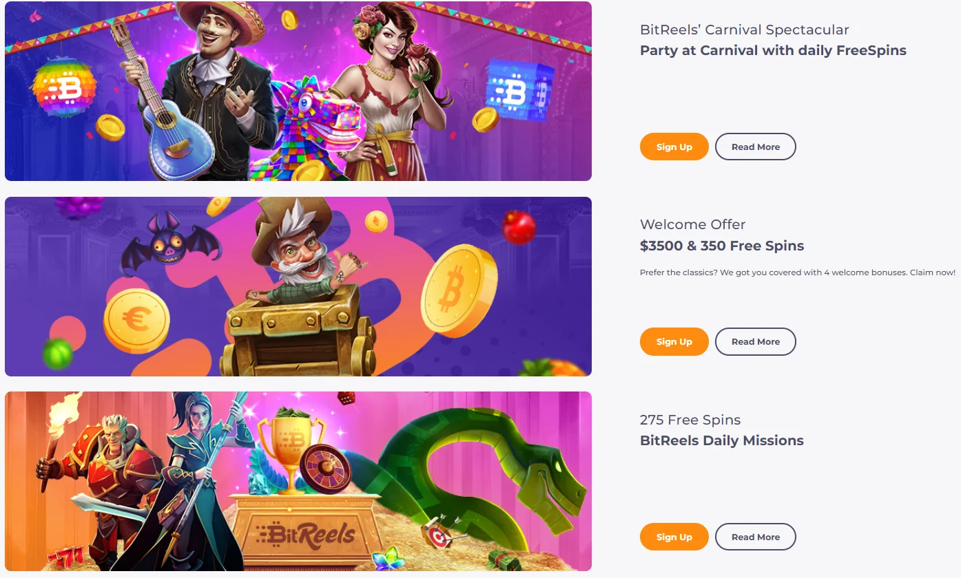 Bonus Cassino Online Bitreels