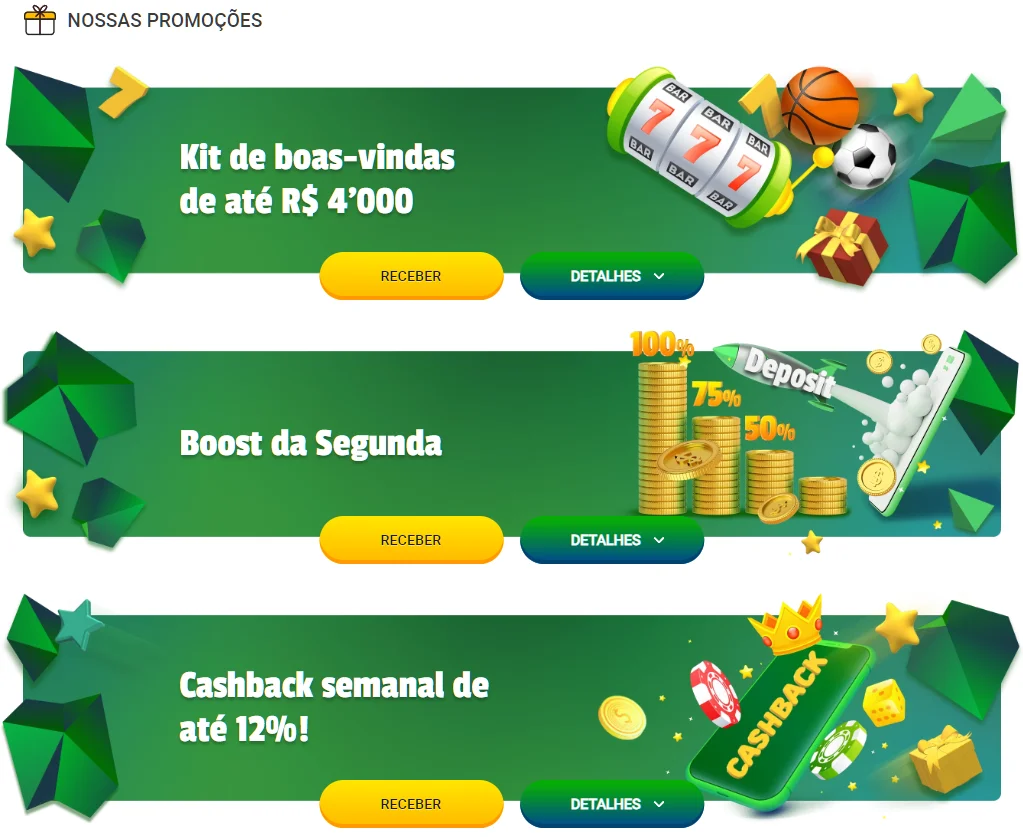Bônus e códigos promocionais do cassino online Brazino777