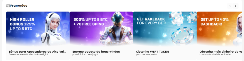 Bônus do Cassino Bitcoin WEISS