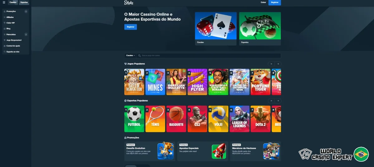 Stake Online Cassino Revisão no Brasil