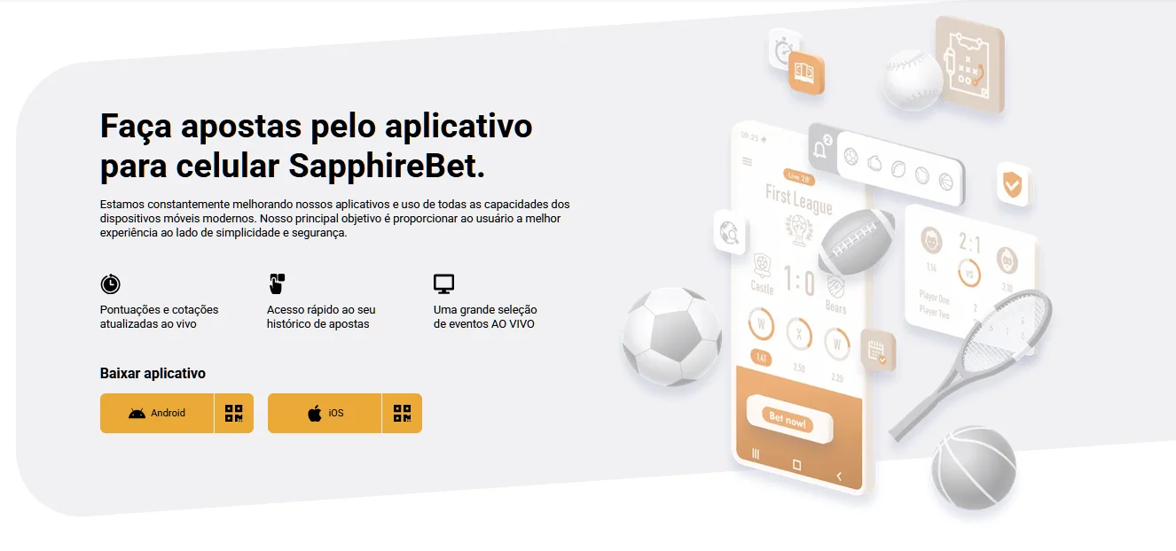 Aplicativo da SapphireBet