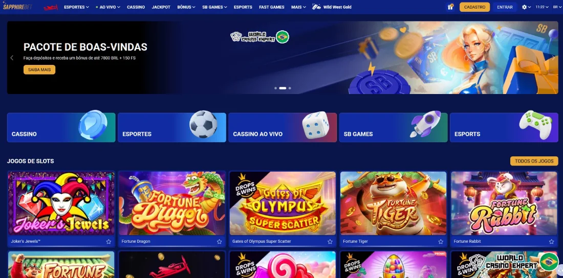 Avaliação do cassino online SapphireBet