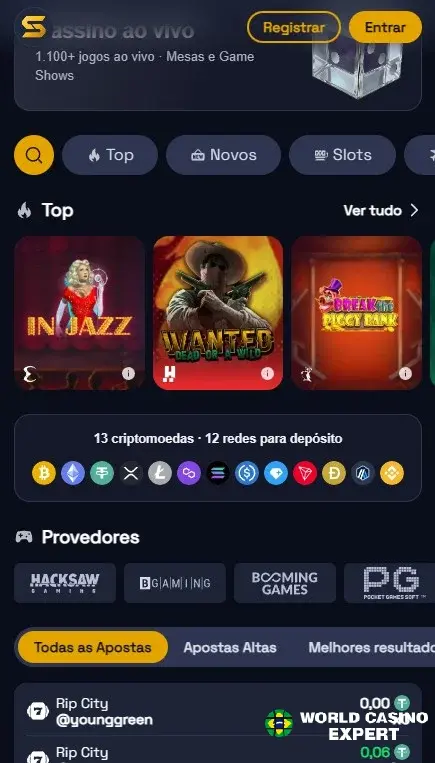 Experiência no celular